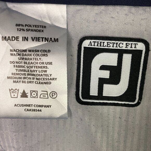 FootJoy Athletic Fit Golf Pants Men's 32 x 30 Navy Blue Stretch Performance - Picture 9 of 14